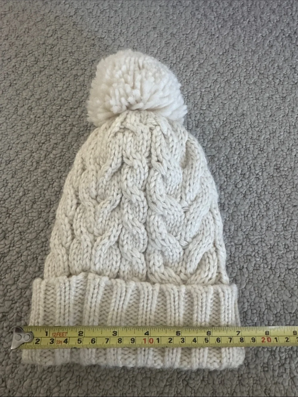GAP babyGap Cream Sherpa Lined Hat